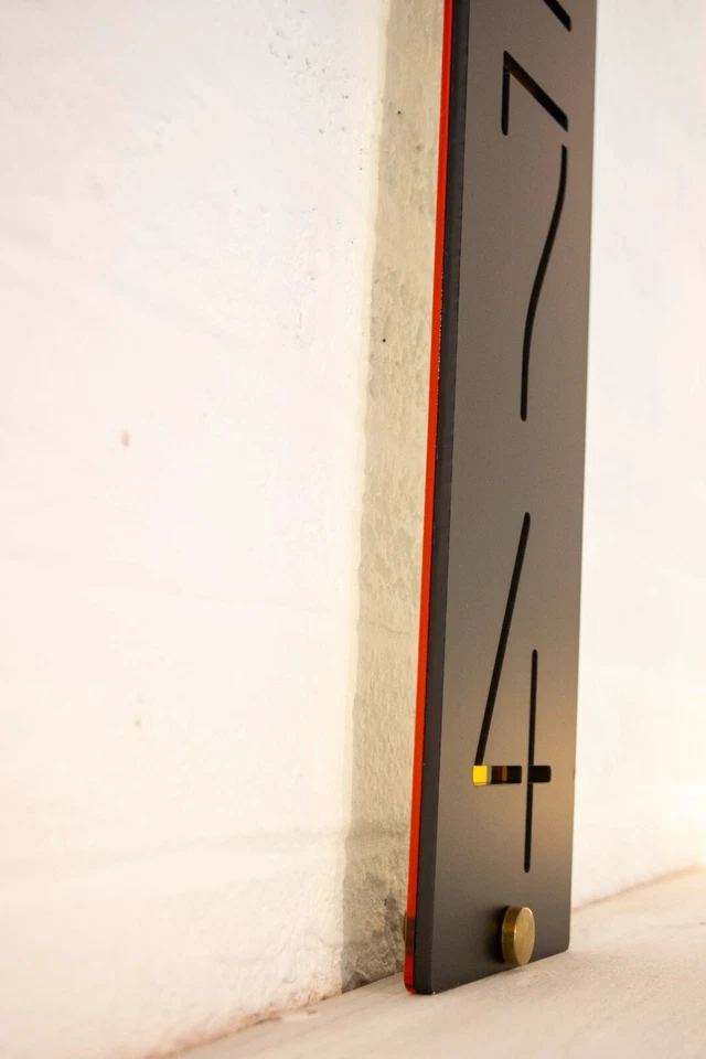 Letrero de dirección de casa personalizado 19"h x 5"w 3 dígitos placa de número de casa personalizada Foto 3 de 4