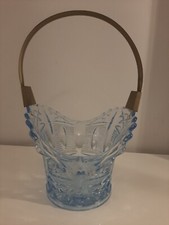 Centro tavola, vaso, portaghiaccio in cristallo e peltro - VINTAGE