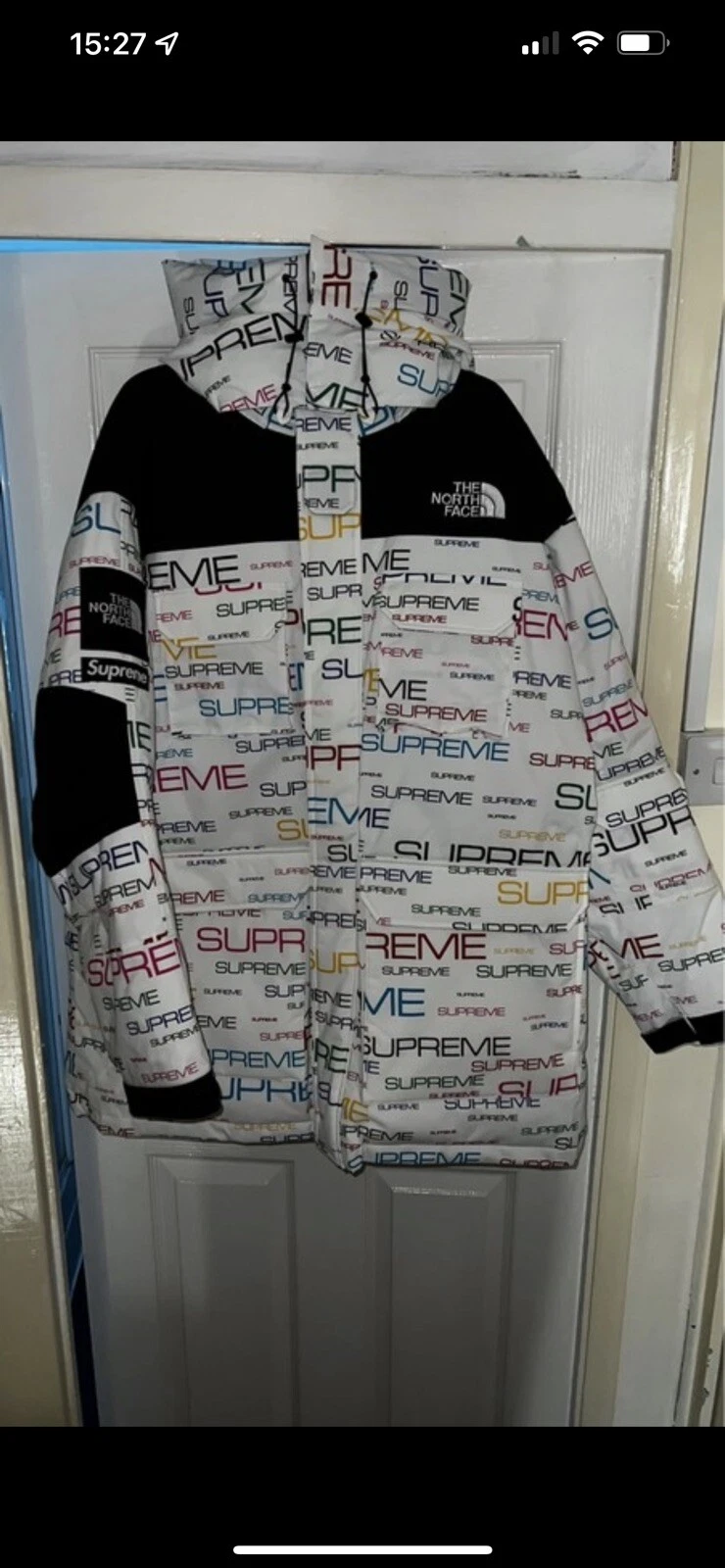 Supreme X Northface Coldwo parka riempimento 700