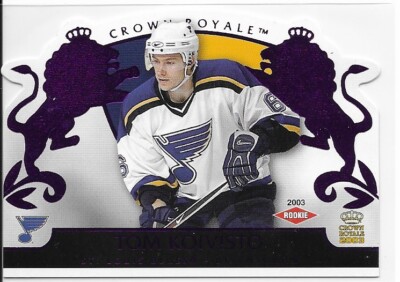 2002-03 Pacific Crown Royale TOM KOIVISTO Purple parallel rookie card #134
