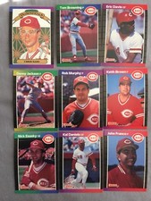 1989 Donruss Cincinnati Reds Complete Team Set!!