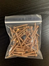 (50) 10 x 1-1/2 Copper Self-Piercing Hex Washer Head Sheet Metal / Gutter Supply