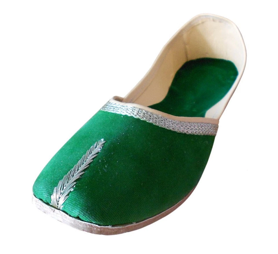 Mujeres Zapatos Informales Cuero Hecho a Mano Indio Mocasines Jutties Mojaries Pisos EE. UU. 12 Foto 3 de 4