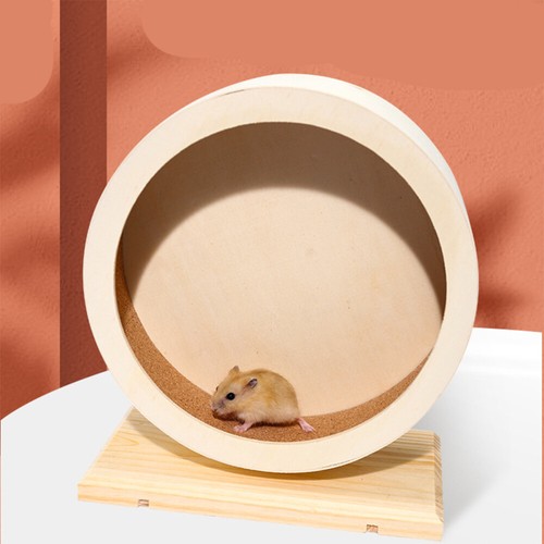 Hamster Running On Wheel Small Pet Wheel Toy Syrian Hamster Wheel - Picture 2 of 12