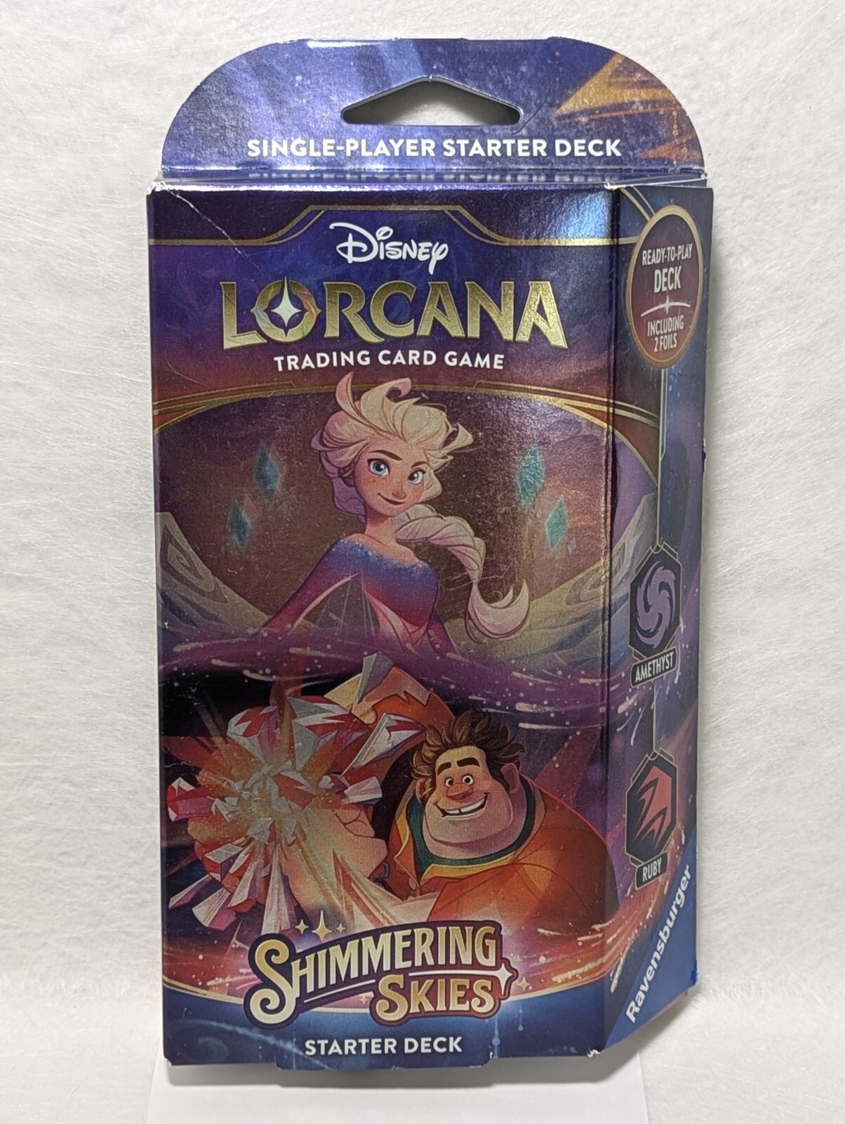 Disney Lorcana: Shimmering Skies: Amethyst & Ruby Starter Deck NEW