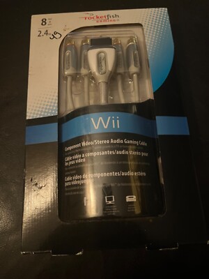  Wii Rocketfish Gaming Component Video/Stereo Cable. New!
