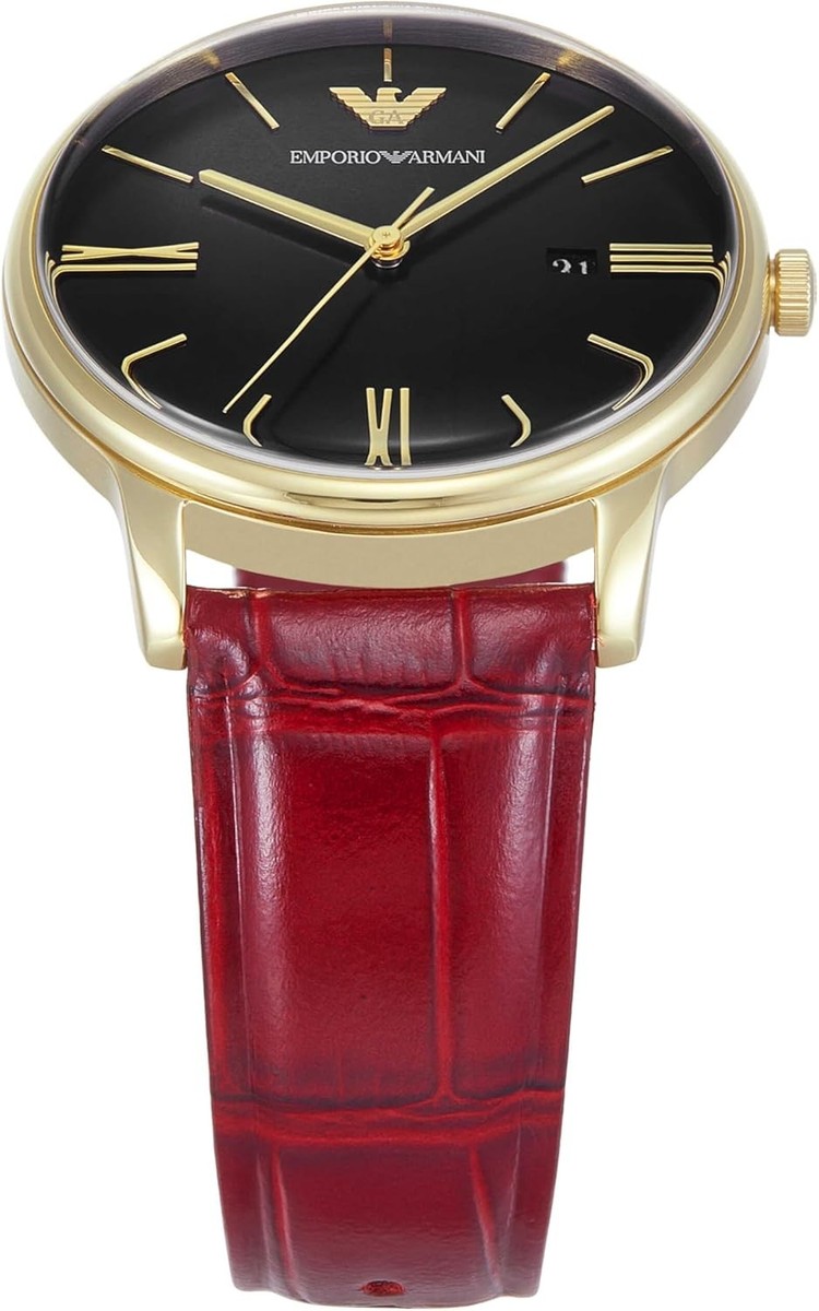 EMPORIO ARMANI AR11673 Men's Black Stainless Steel Analog Watch New