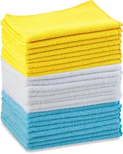 Microfiber Cleaning Cloths, Ultra Absorbent, Lint Free, Streak Free, Non-Abrasiv