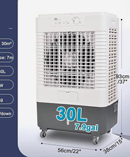 Portable Evaporative Cooler KYS-30-105Y 45W 30L Wheels 220-240V White/Grey