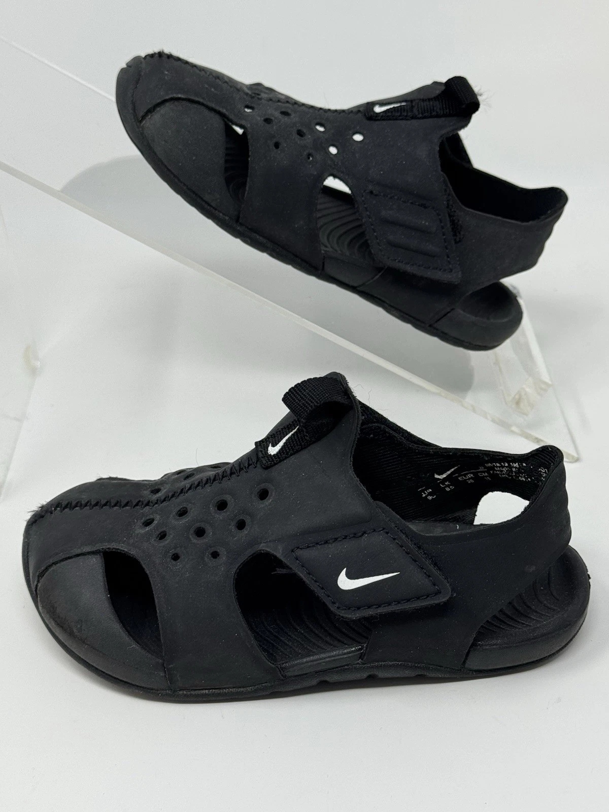 Sandali Nike Sunray Protect 2 Youth 943827 001 nero bianco taglia 9C bambino