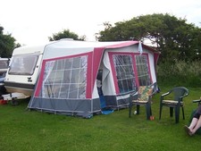 Bradcot Baronesse Awning Wine/Grey 7.5 Meters Caravan Motorhome