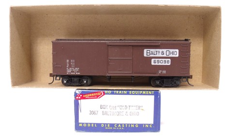 Roundhouse HO Personalizado Pintado Baltimore Ohio B&O Antiguo Temporizador Tren Caja Coche 3067 | Zustand: Used