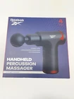 Reebok Rechargeable Handheld Percussion Massager 6 Intensity Levels 4 Heads New