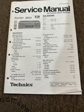TECHNICS SA-DX940 Service Manual *Original* SM24