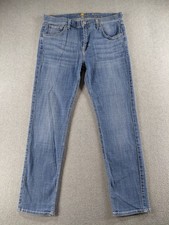 7 For All Mankind Women's Jeans Sz 27 Relaxed Skinny Straight Stretch 28" Denim