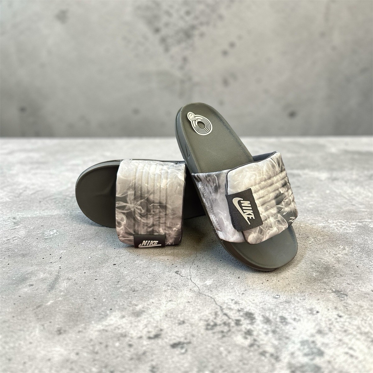 Nike Offcourt Adjust Premium Dark Grey Men's Slides Sandals HQ2178