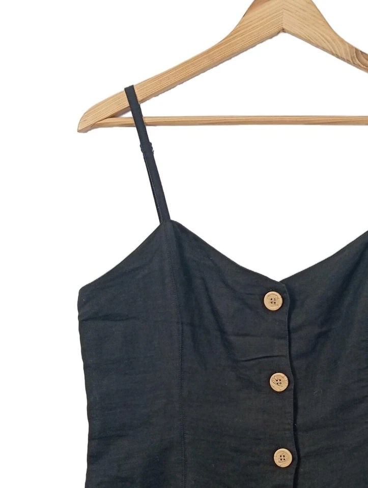 URBAN OUTFITTERS Vestido tipo overol Mujeres Vestido Talla EU 36 negro - Imagen 3 de 4