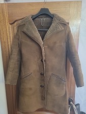 baileys of glastonbury sheepskin coat Ladies Full Length Size 12 Vintage
