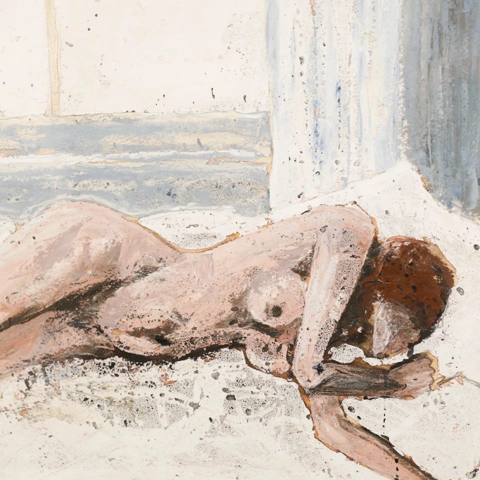 Minou Steiner (1940-2008) - Medios mixtos del siglo XX, desnudo junto a la ventana Foto 4 de 4