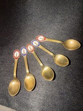 Michelsen Weihnachtslöffel  Vergoldet Mit Emaille