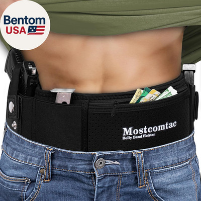 Belly Band Holster for Men & Women - Comfortable Carry Gun Holster for 9MM and 3