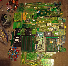 E-scrap Circuit Boards & Parts For Gold Recovery" High Yield"