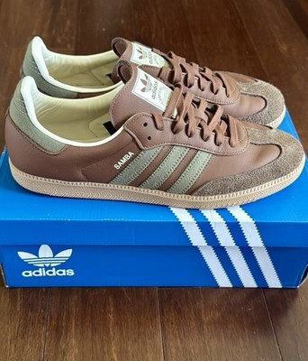 adidas Samba OG Preloved Brown/Olive Strata Low Top Lace Up Men's IE9122