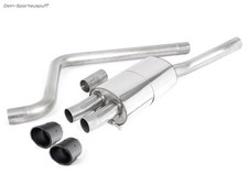 Milltek Sportauspuffanlage ab OPF VW Polo 6 GTI Typ AW 2x90mm rund aus Carbon