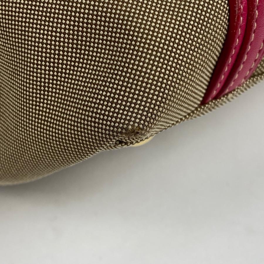 PRADA 2-Way Shoulder Bag Jacquard Handbag Brown Canvas #BS1794 thumbnail 4