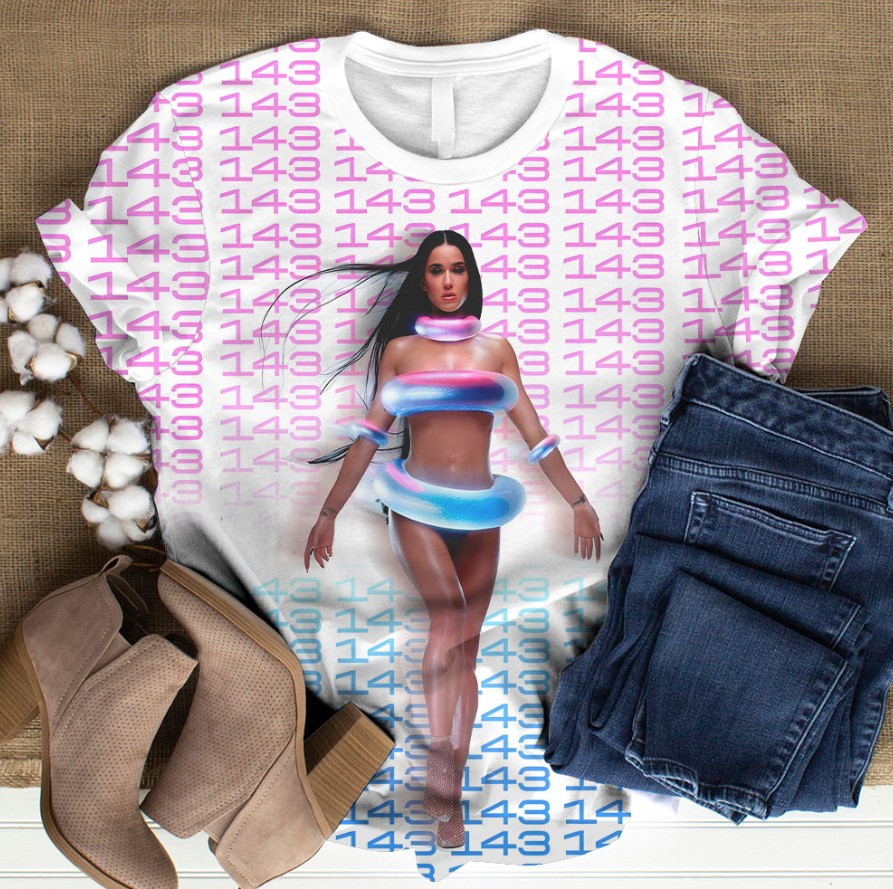 Katy Perry 3D Graphic T-Shirt - Trendy Fan Merch at Best Price
