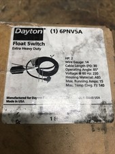 Dayton 6PNV5A Heavy Duty Float Switch