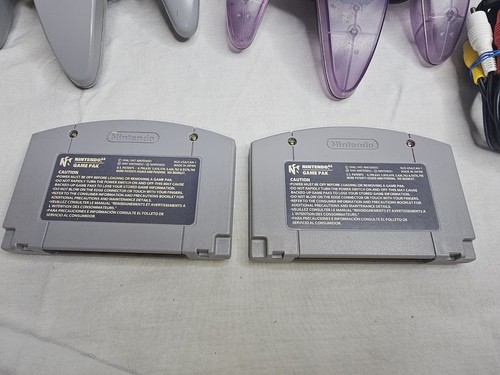 Nintendo 64, N64 System Console Bundle, 2 Controllers, Zelda Ocarina Smash Bros - Picture 6 of 17