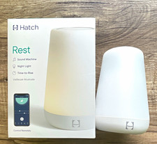 Hatch Rest Sound Machine Night Light Time-to-Rise, White, HBREST