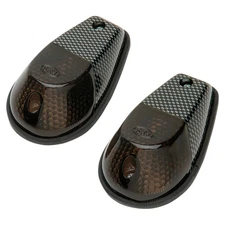 K&S Technologies Flush Mount Marker Lights - Carbon/Smoke Lens - Single