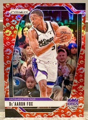 JERSEY NUMBER MATCH! 2024-25 Panini Prizm De'Aaron Fox Dragon Year 5/88! SPURS!