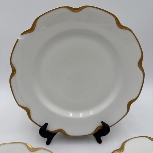 Theodore Haviland Limoges France Gold Trim Dinner Plate 9.75" Round lot 3 - Picture 5 of 9