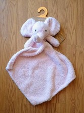 LEVI And EMMIE Security Blanket Elephant Feather Knit Lovey Baby Infant Pink NEW