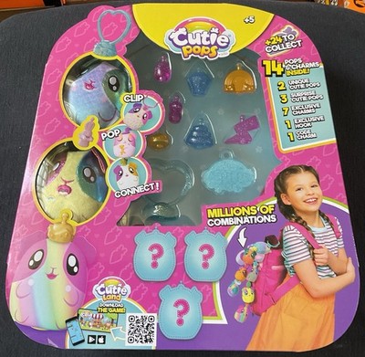 Cutie Pops Mystery 5 Pack - Surprise Mini Plush Backpack Purse Charm Random Pack