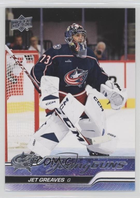 2023-24 Upper Deck Series 1 Young Guns Jet Greaves #246 Rookie RC