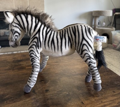 Hansa ZEBRA 16  Plush COLLECTIBLE  
