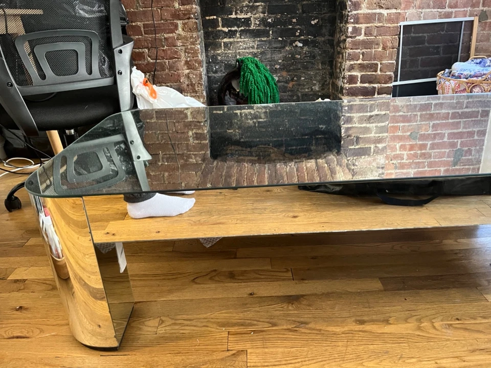 Mesa de coquetel espelhada Art Deco meados do século (quebrada) - Imagem 2 de 4