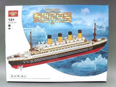 Titanic 3D Schiff 55 cm Modell Micro Steine Puzzle 3800 Teile Baustein JABONR