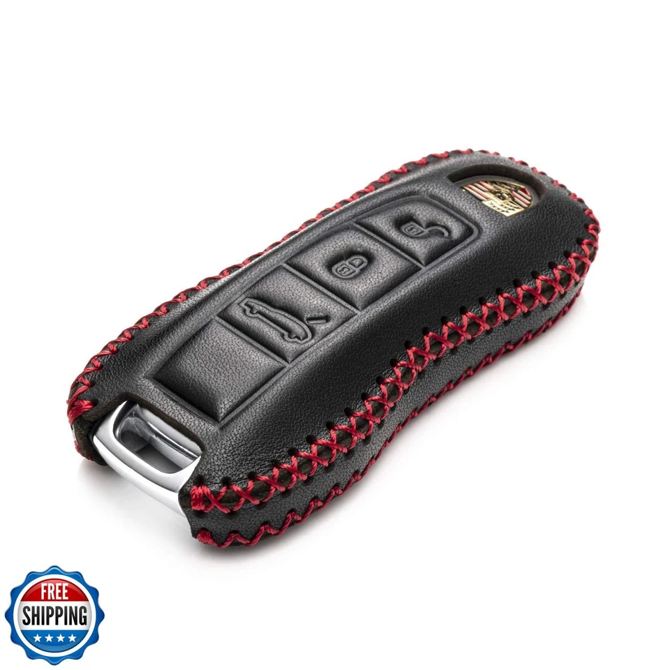 Vitodeco Cuero Genuino Inteligente Llavero Estuche Cubierta Protector con Llave de Cuero  Foto 3 de 4