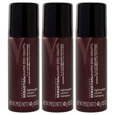 Shaper Zero Gravity Hairspray by Sebastian-1.5 oz Hair Spray-Pack of 3