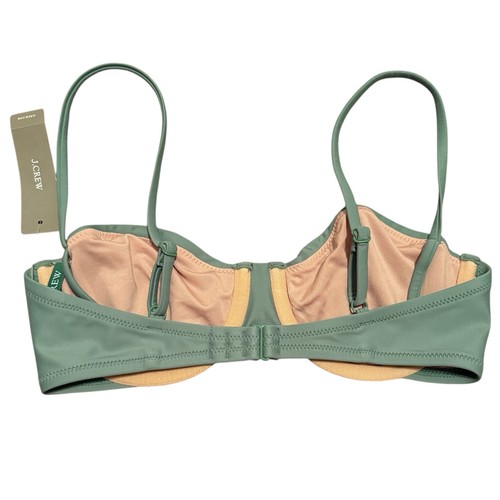 Neu J.Crew Bügel Bikini Oberteil grün Schwimmen Strand Sommer Pool Party 32C Neu mit Etikett - Bild 3 von 5