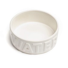 Park Life Designs Pet Bowl  Classic Water Large, White 
