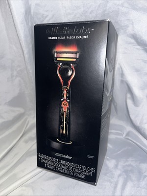 Gillette Labs Heated Razor, 2 Cartridges Charging Dock & Travel. New-Sealed