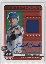 2023 USA Baseball Stars & Stripes Signatures 42/72 Edoardo Cornelli Auto 10jr