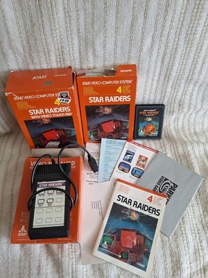Atari 2600 Star Raiders Big Box Bundle CIB Touchpad Handbuch UNGETESTET Retro