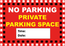 Adesivo No Parcheggio Privato Adesivo SUPER ADESIVO Penna Marcatore Omaggio